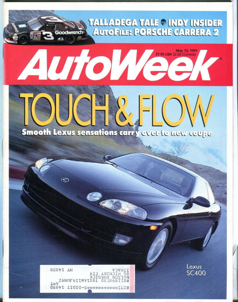 AutoWeek Magazine May 13 1991 Lexus SC400 EX w/ML 022317nonjhe