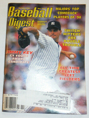 Baseball Digest Magazine Jimmy Key & Switch Hitters November 1994 020315R