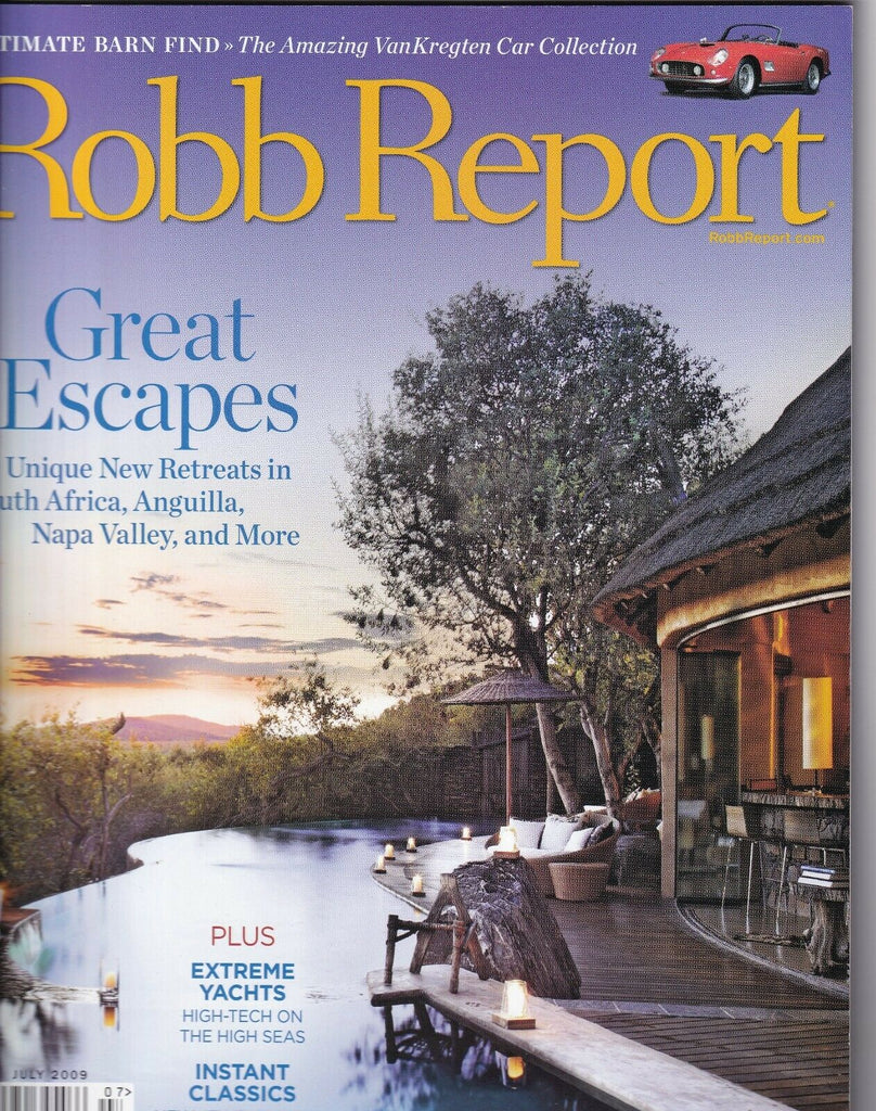 Robb Report Magazine Unique New Retreats July 2009 051719nonr