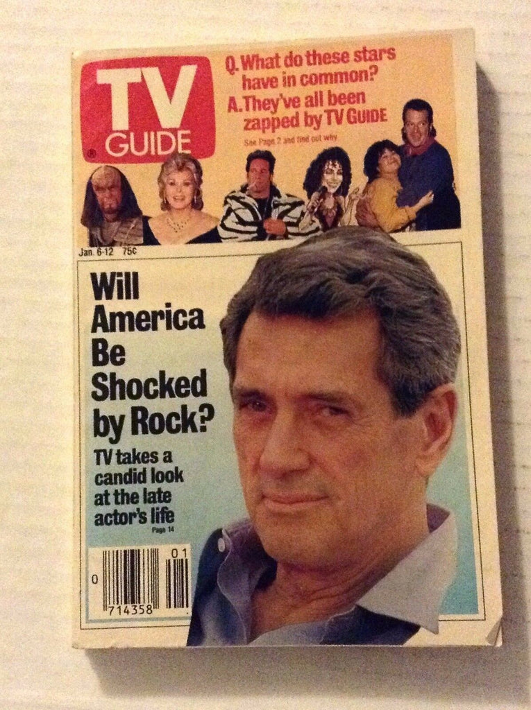 Tv Guide Magazine Rock's Late Life January 6-12 1990 021417RH