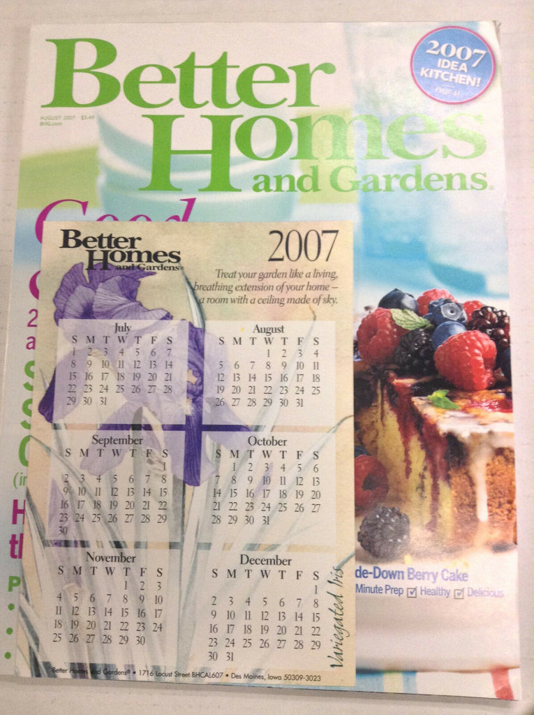 Better Homes And Gardens Magazine Berry Cake August 2007 071017nonr