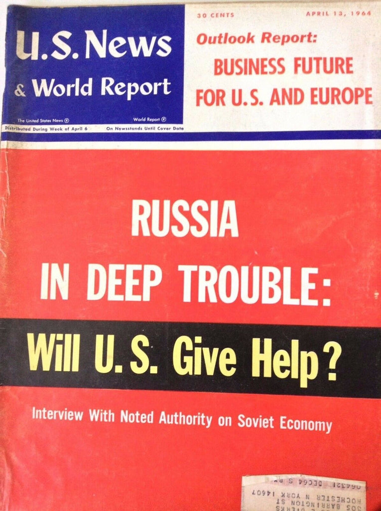 US News Magazine Russia In Trouble April 13, 1964 090217nonrh