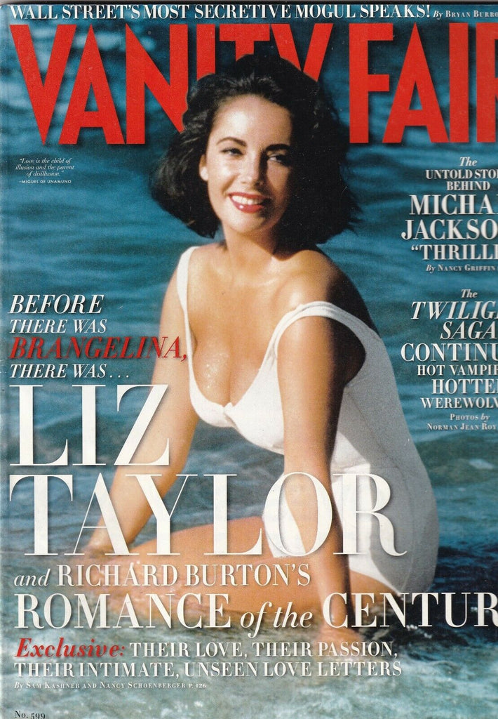 Vanity Fair Magazine Liz Taylor Michael Jackson's Thriller July 2010 071619nonr