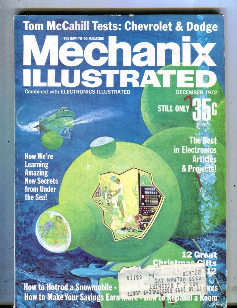 Mechanix Illustrated Magazine December 1972 Secrets From The Sea 062817nonjhe