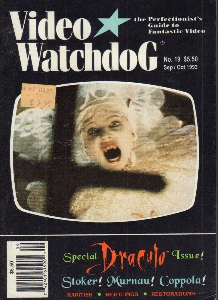 Video Watchdog no.19 Dracula Bram Stroker Coppola 021318DBE