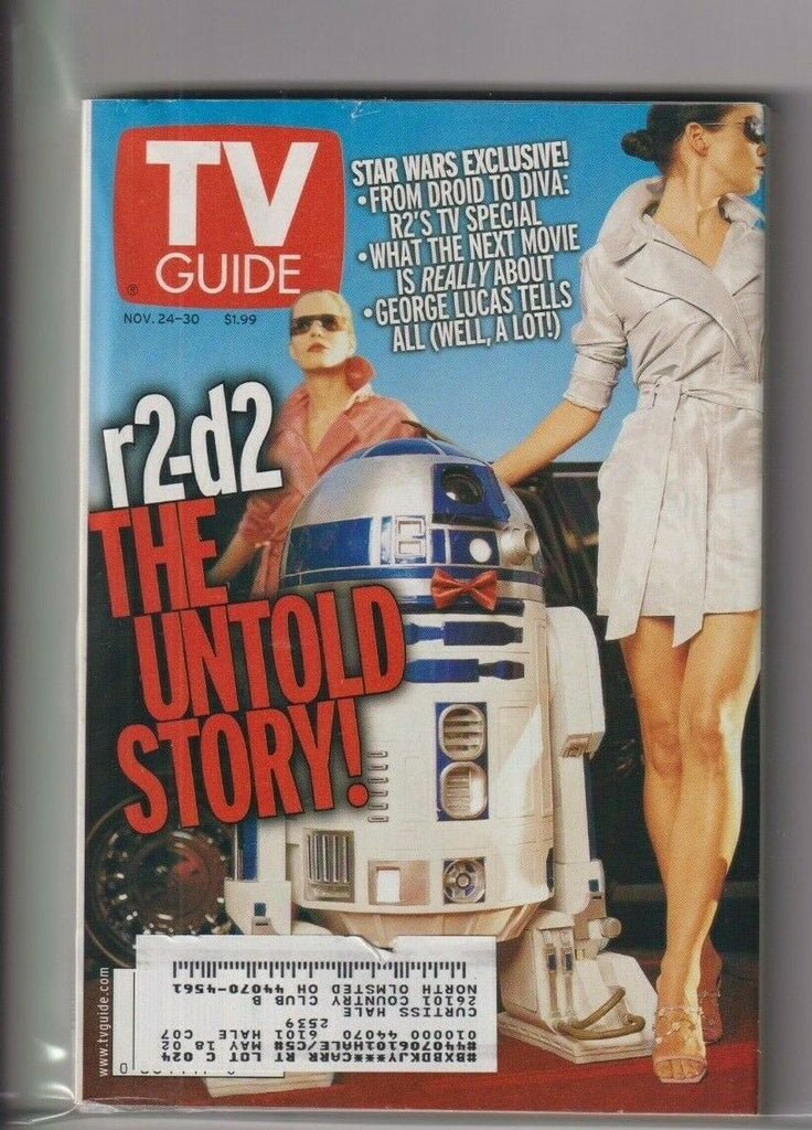 CLEV Metro Ed. Tv Guide Star Wars R2D2 November 24-30, 2001 111619nonr2
