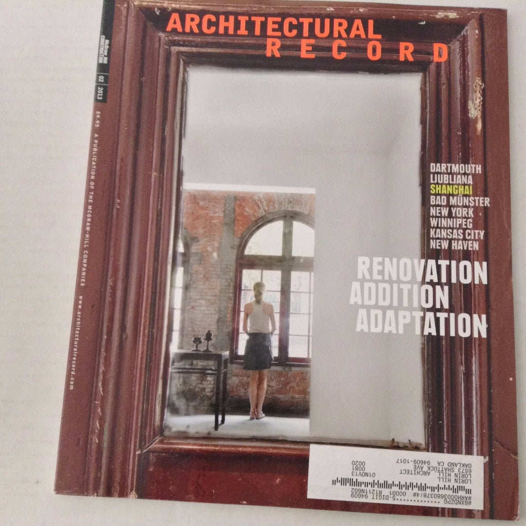 Architectural Record Magazine Dartmouth Ljublljana February 2013 070417nonrh
