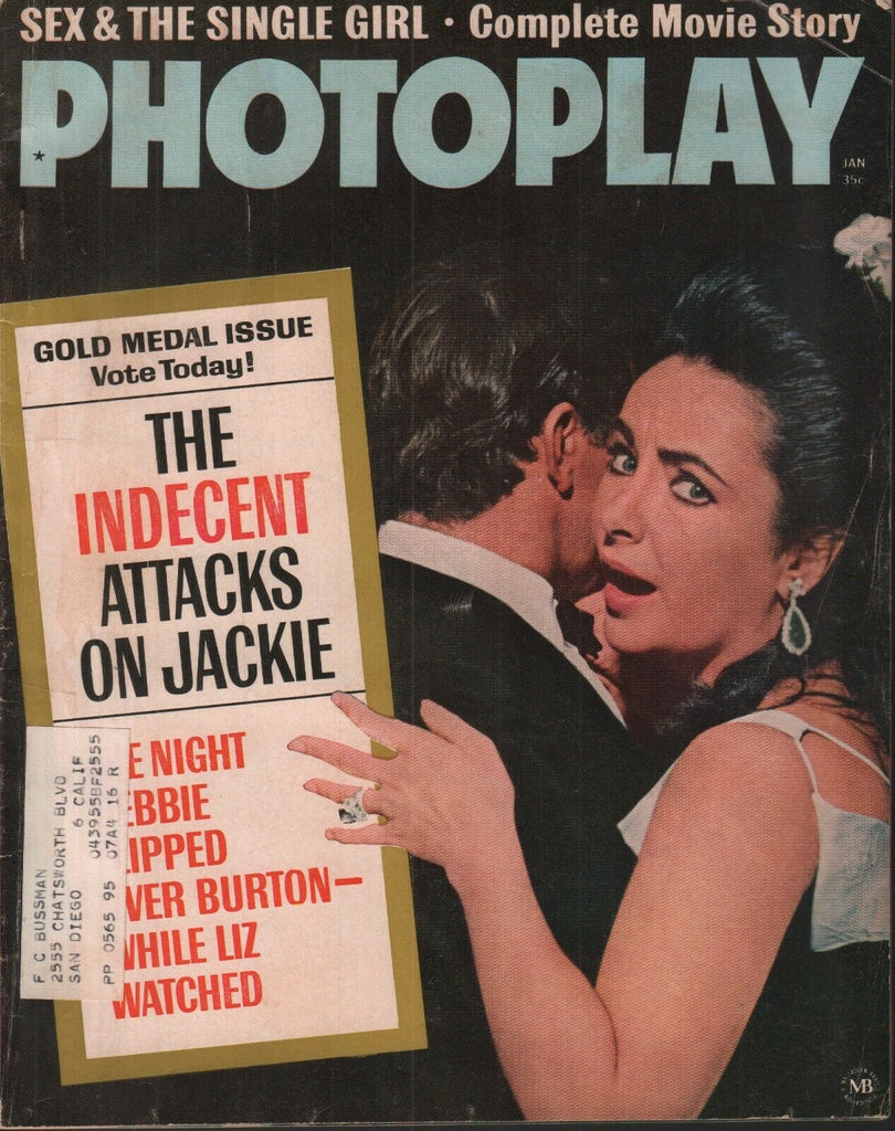Photoplay January 1965 Jackie Kennedy Elizabeth Taylor Debbie Reynolds062019AME2