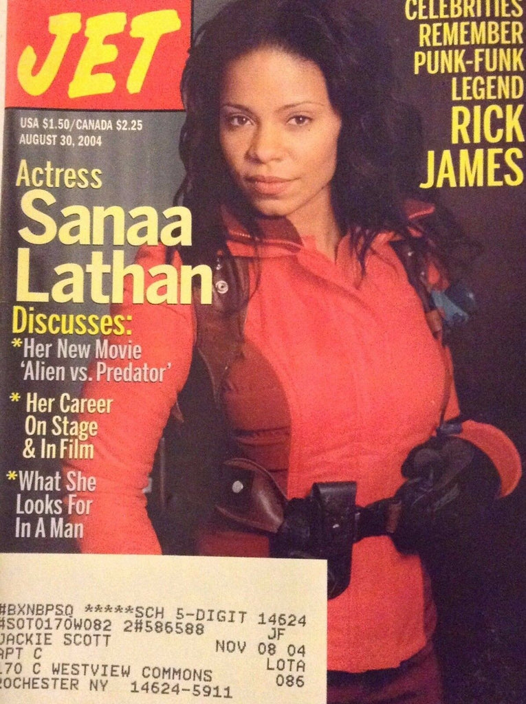 Jet Magazine Sanaa Lathan Rick James August 30, 2004 090417nonrh