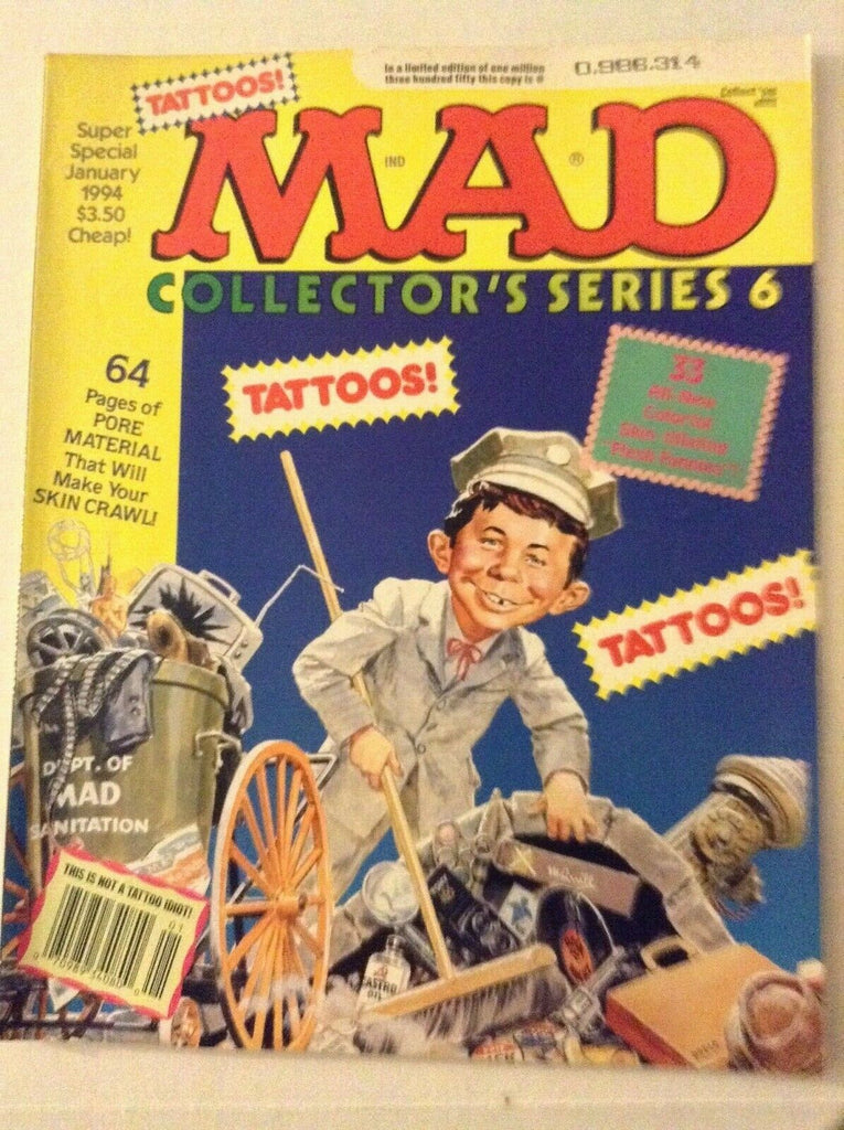 Mad Magazine Tattoos Collectors Issue January 1994 062019nonrh