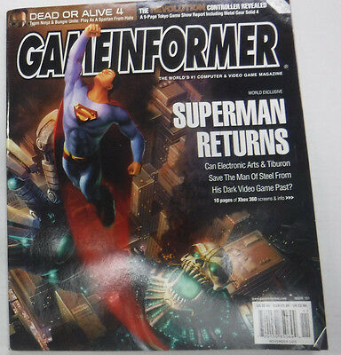 Gameinformer Magazine Superman Returns Dead Or Alive 4 No.151 081215R