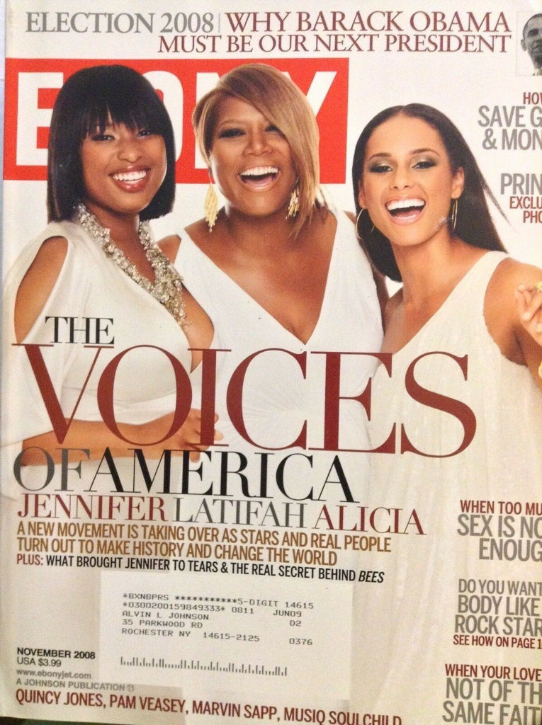 Ebony Magazine Queen Latifah & Alicia Keys November 2008 041018nonrh
