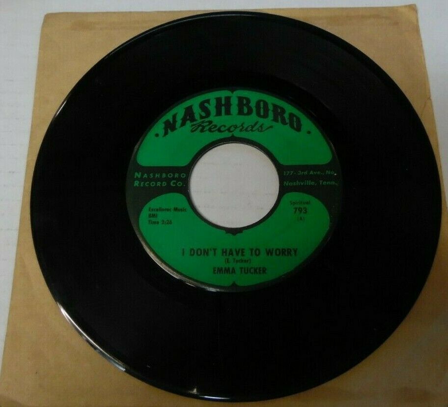 Emma Tucker I don't have to worry & Something to tell Jesus 45 rpm 022920LLE45