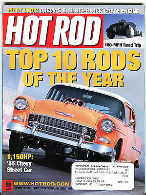 Hot Rod Magazine December 2002 Top 10 Rods Of The Year EX 020416jhe