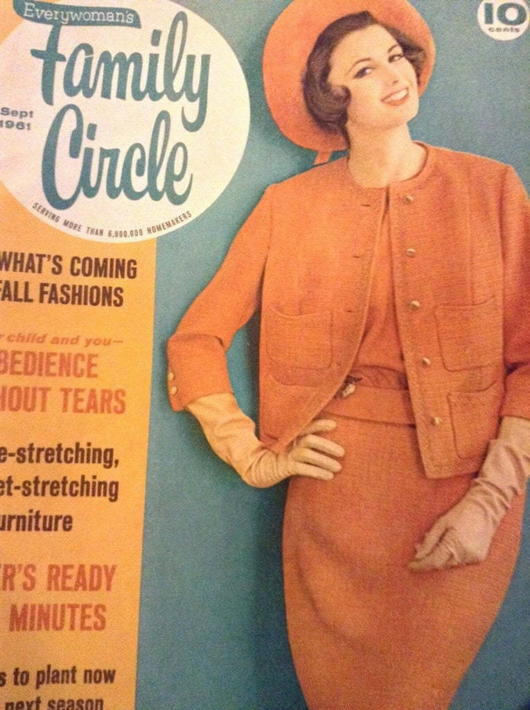Family Circle Magazine Fall Fashion September 1961 012419nonrh
