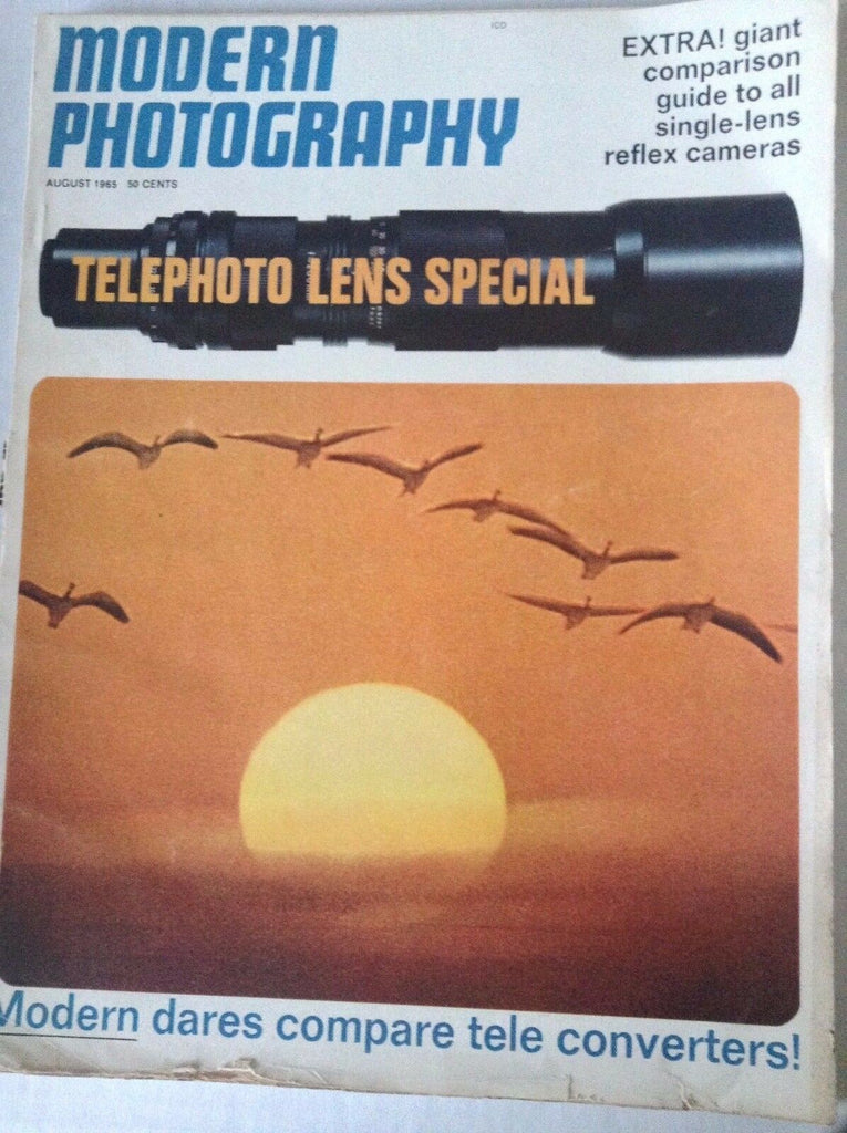 Modern Photography Magazine Telephoto Lens Special August 1965 082617nonrh