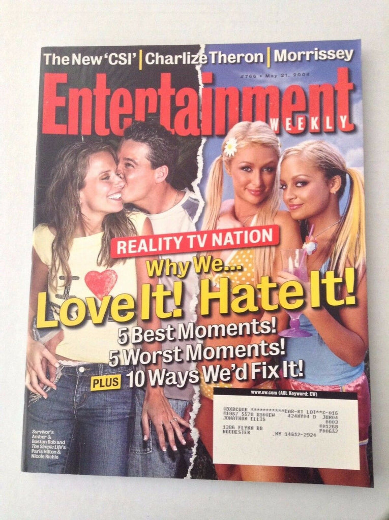 Entertainment Weekly Magazine Paris Hilton & Richie May 21, 2004 031917NONRH