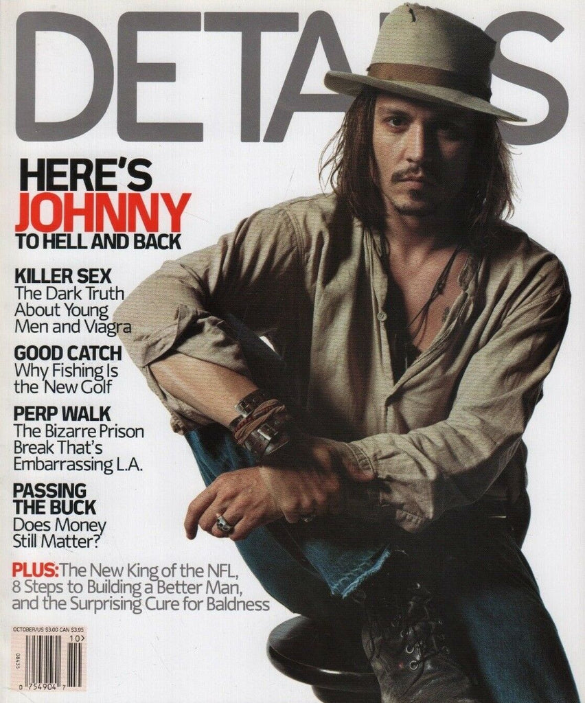 Details October 2001 Johnny Depp Elton John Jim Rome Nicholas Sparks 100918DBE