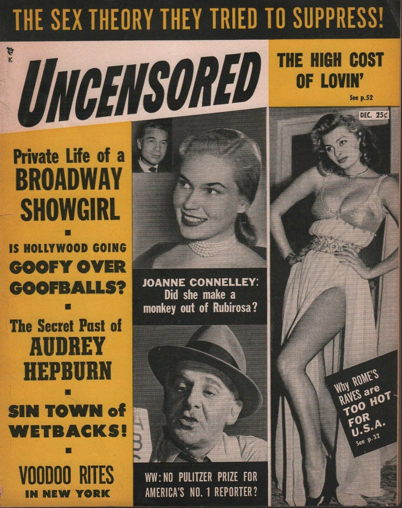 Uncensored December 1954 Joanne Connelley Audrey Hepburn 070519DBE2