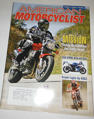 American Motorcyclist Magazine On a Mission & GSX-R1000 July 2007 071314R