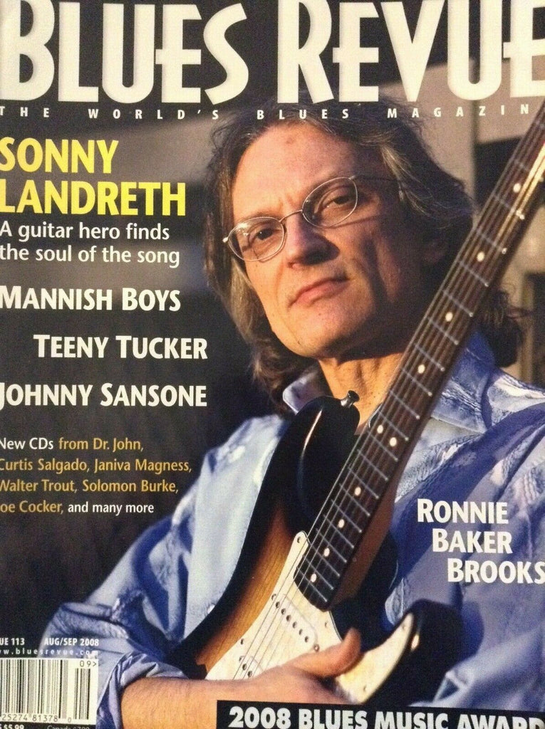 Blues Revue Magazine Sonny Landreth Ronnie Baker Brooks Aug/Sep 2008 021119nonrh