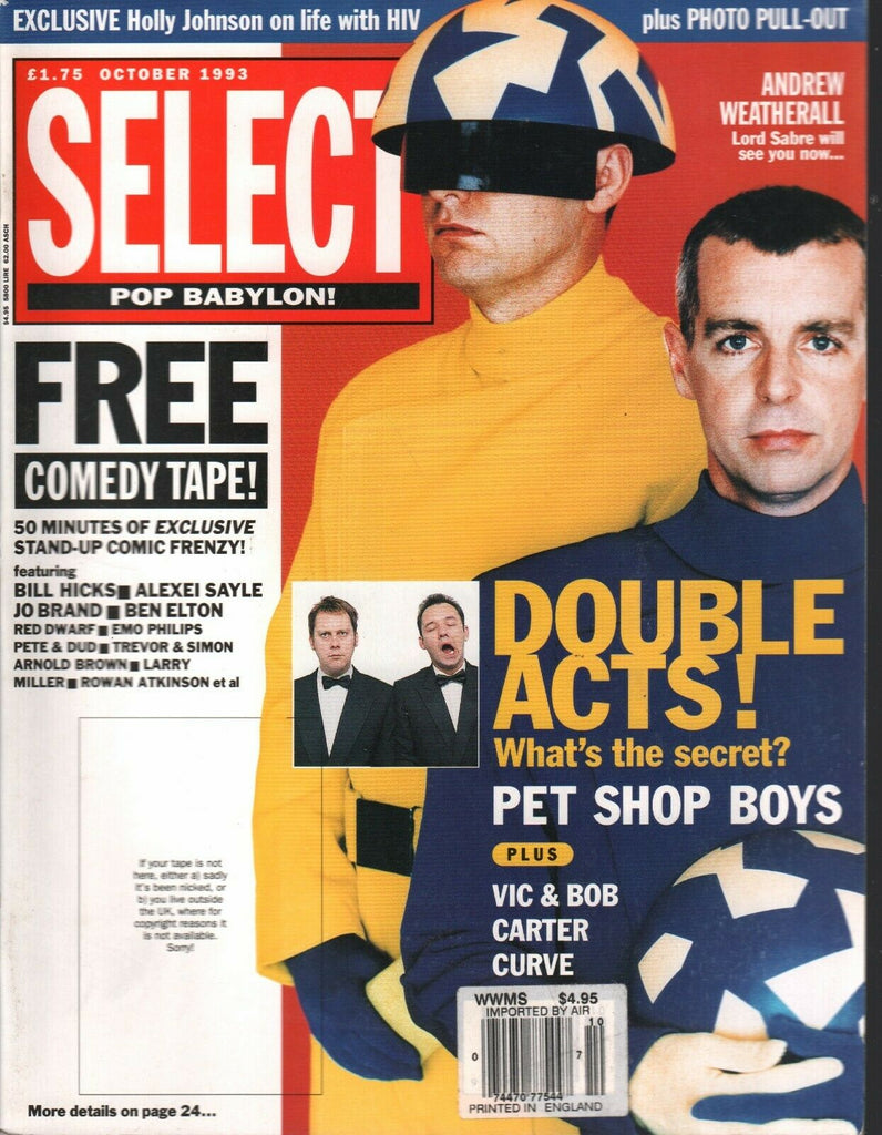 Select UK Music Magazine October 1993 Andrew Weatherall Vic Bob Carter 020520AME