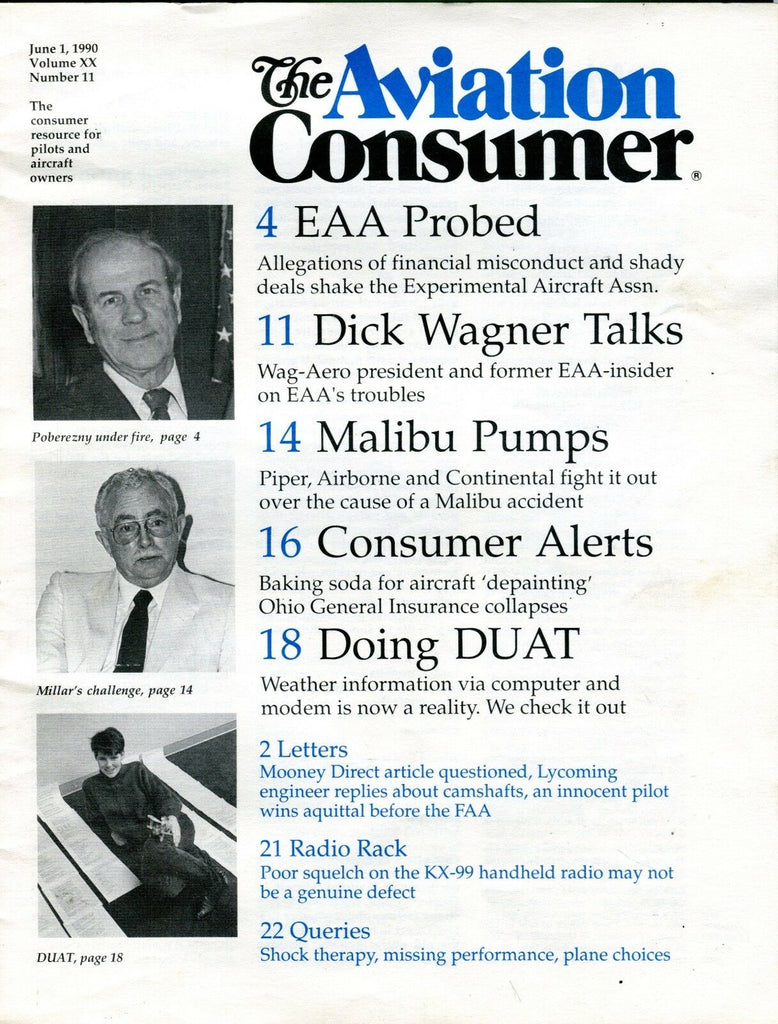 The Aviation Consumer Magazine June 1 1990 EX No ML FAA Library 102016jhe