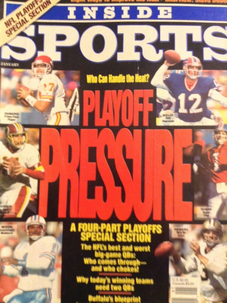 Inside Sports Magazine Jim Kelly & John Elway January 1992 040418nonrh