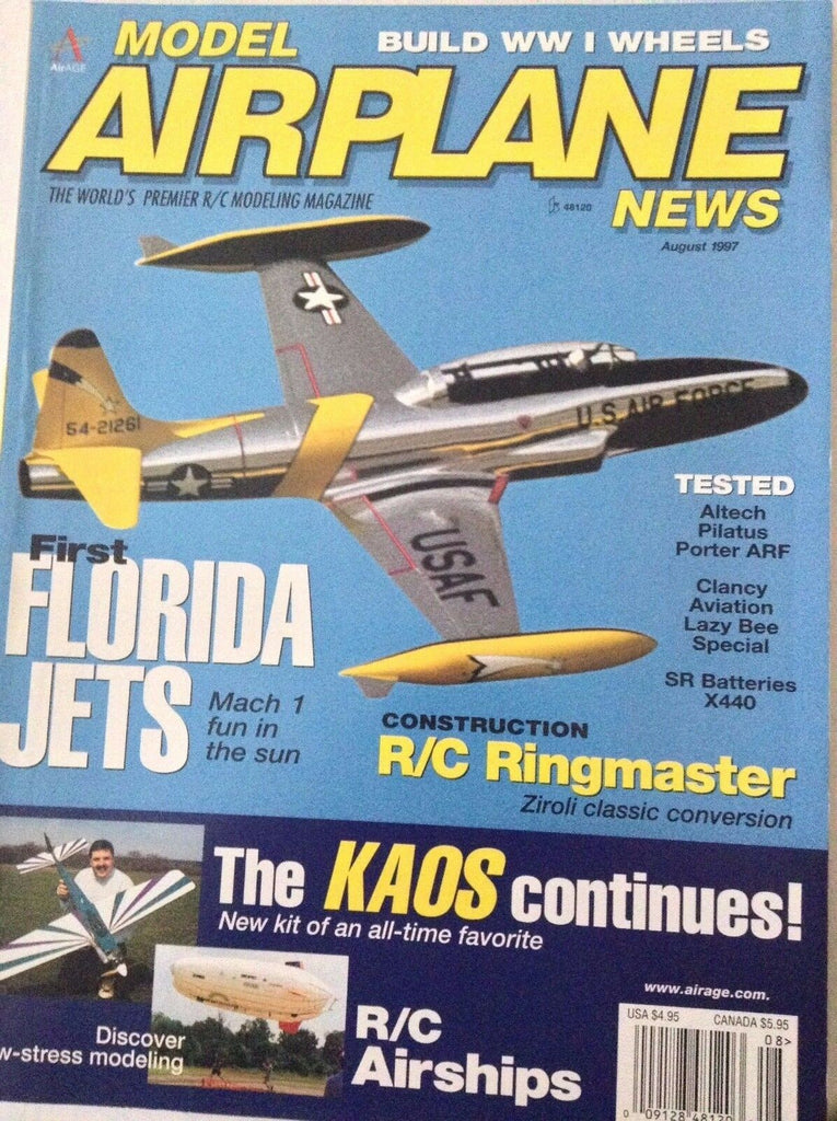 Model Airplane News Magazine Mach 1 Florida Jets August 1997 081917nonrh