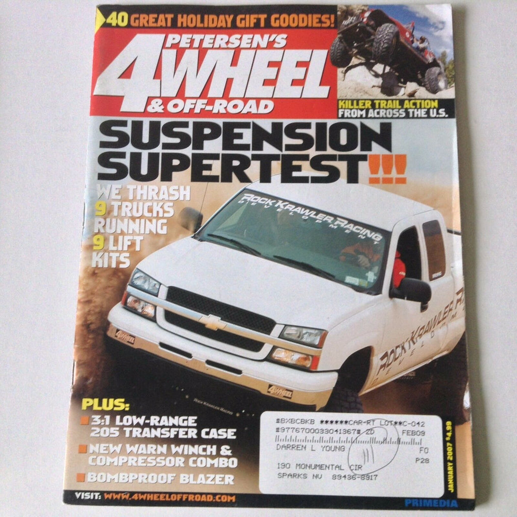4 Wheel & Off-Road Magazine Suspension Supertest January 2007 052617nonrh3