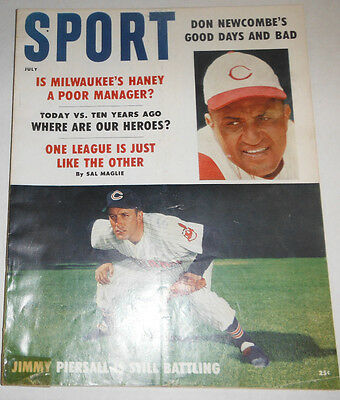 Sport Magazine Jimmy Piersall & Don Newcombe July 1959 NO ML 072414R