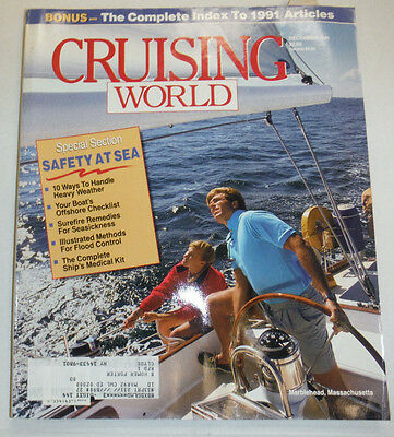 Cruising World Magazine Safety At Sea & Offshore Checklist December 1991 011715R