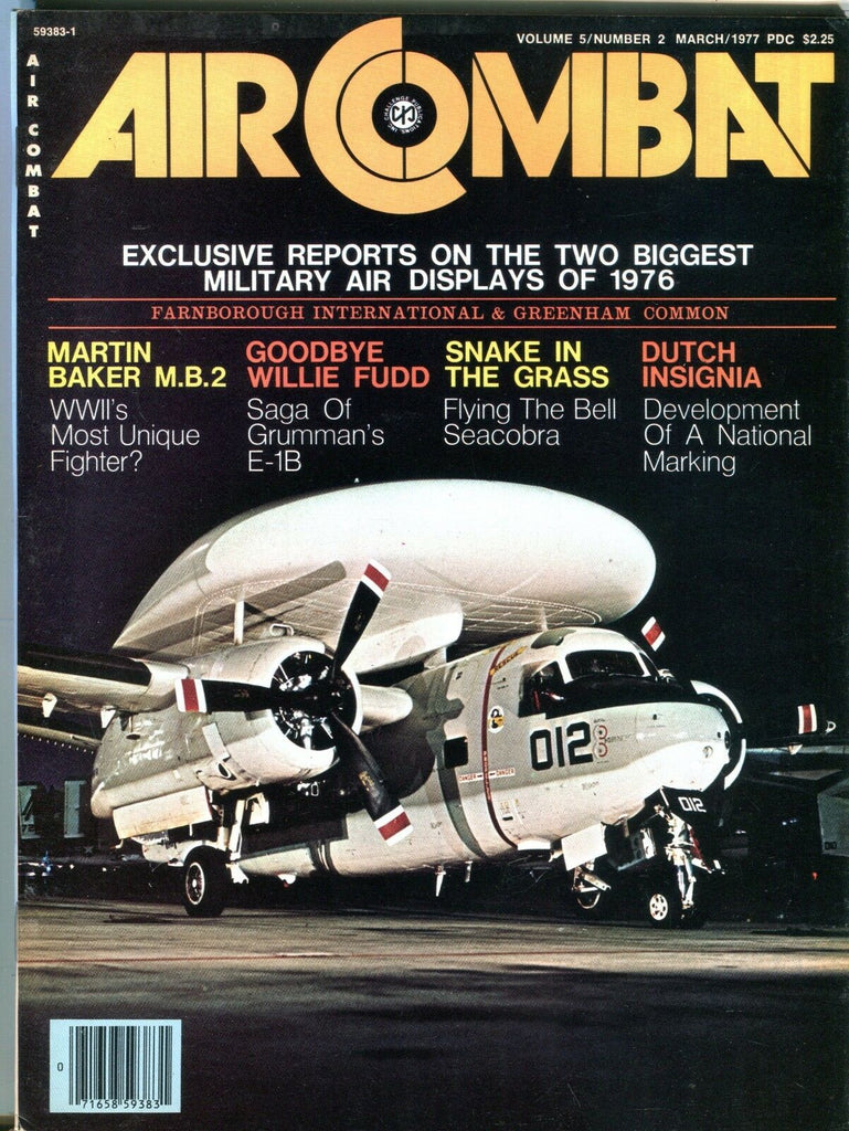 Air Combat Magazine March 1977 Martin Baker M.B.2 EX No ML 112316jhe