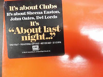 About Last Night PROMO Dance Compilation 33 RPM VINYL VG+ 010616 TLJ