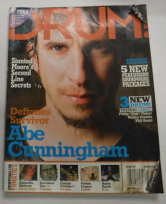 Drum! Magazine Deftones Survivor Abe Cunningham January 2007 082115R