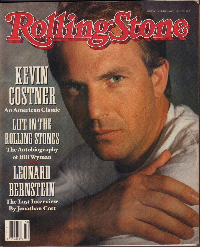 Rolling Stone November 29 1990 Kevin Costner, Leonard Bernstein w/ML 122116DBE2