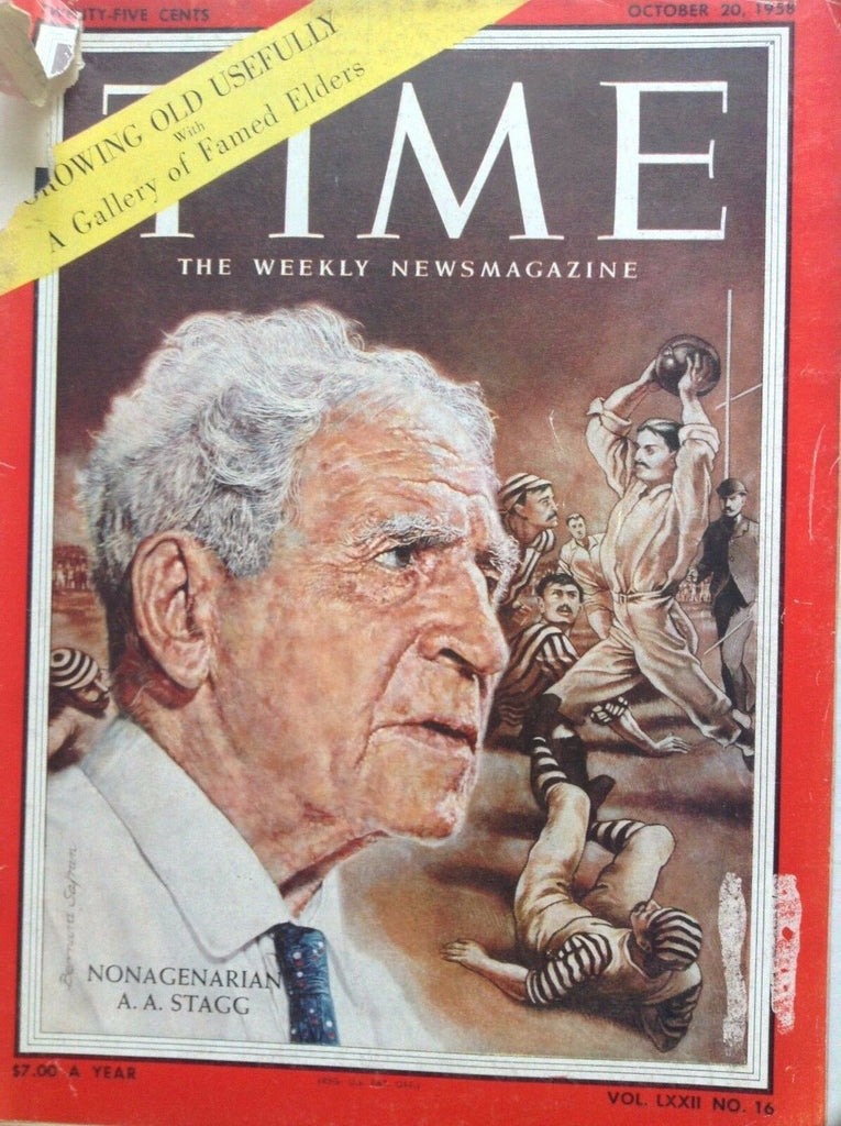 Time Magazine Nonagenarian A.A. Stagg October 20, 1958 091417nonrh2