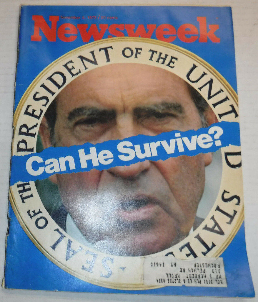 Newsweek Magazine Richard Nixon Can He Survive November 5, 1973 100316R