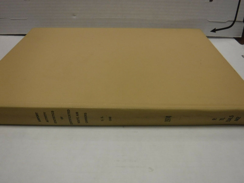 Airport Statistics Route Air Carrier Civil Aeronautics Part 1 1974 121818AME10