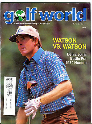 Golf World Magazine September 28 1984 Denis Watson EX 080216jhe