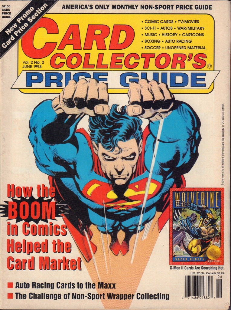 Card Collector's Price Guide Vol.2 No.2 June 1993 Superman DC VG 010417DBE2