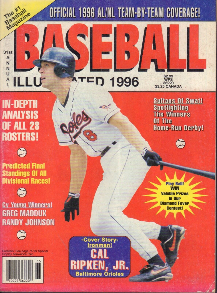 Baseball Illustrated Magazine 1996 Cal Ripken Jr. 072217nonjhe