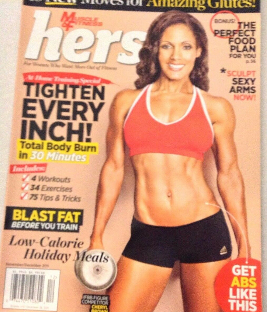 Muscle & Fitness Hers Magazine Cheryl Brown December 2011 EXC NO ML 072617nonrh2