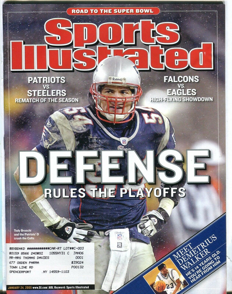 Sports Illustrated Magazine Jan. 24 2005 Tedy Bruschi EX w/ML 030817nonjhe
