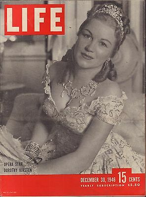 Life Magazine December 30 1946 Birthday Dorothy Kirsten VG 050216DBE2