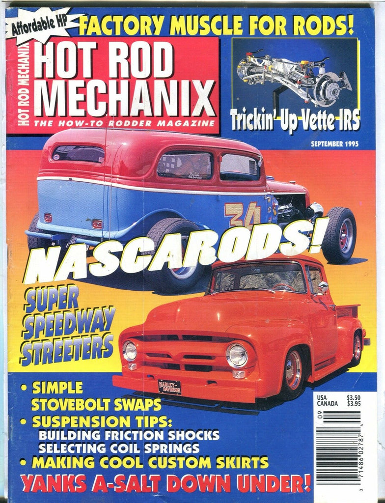 Hot Rod Mechanix Magazine September 1995 Nascarods EX No ML 031417nonjhe