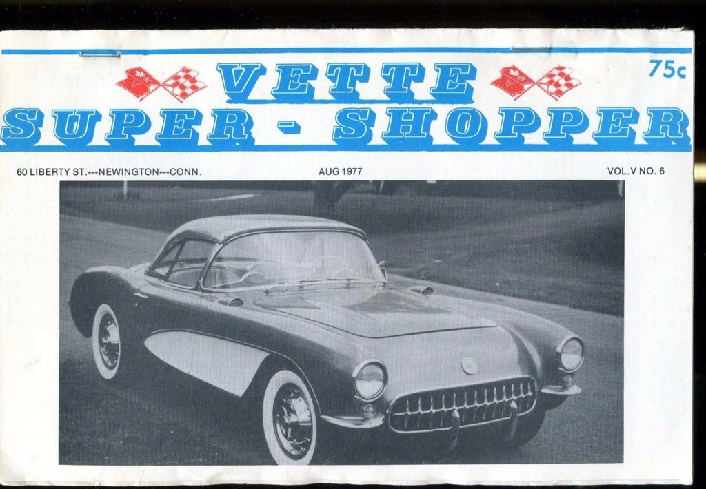 Vette Super Shopper Corvette August 1977 EX 030117nonjhe
