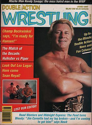 Double Action Wrestling June 1987 Bockwinkel, The Hulk VG 012016DBE