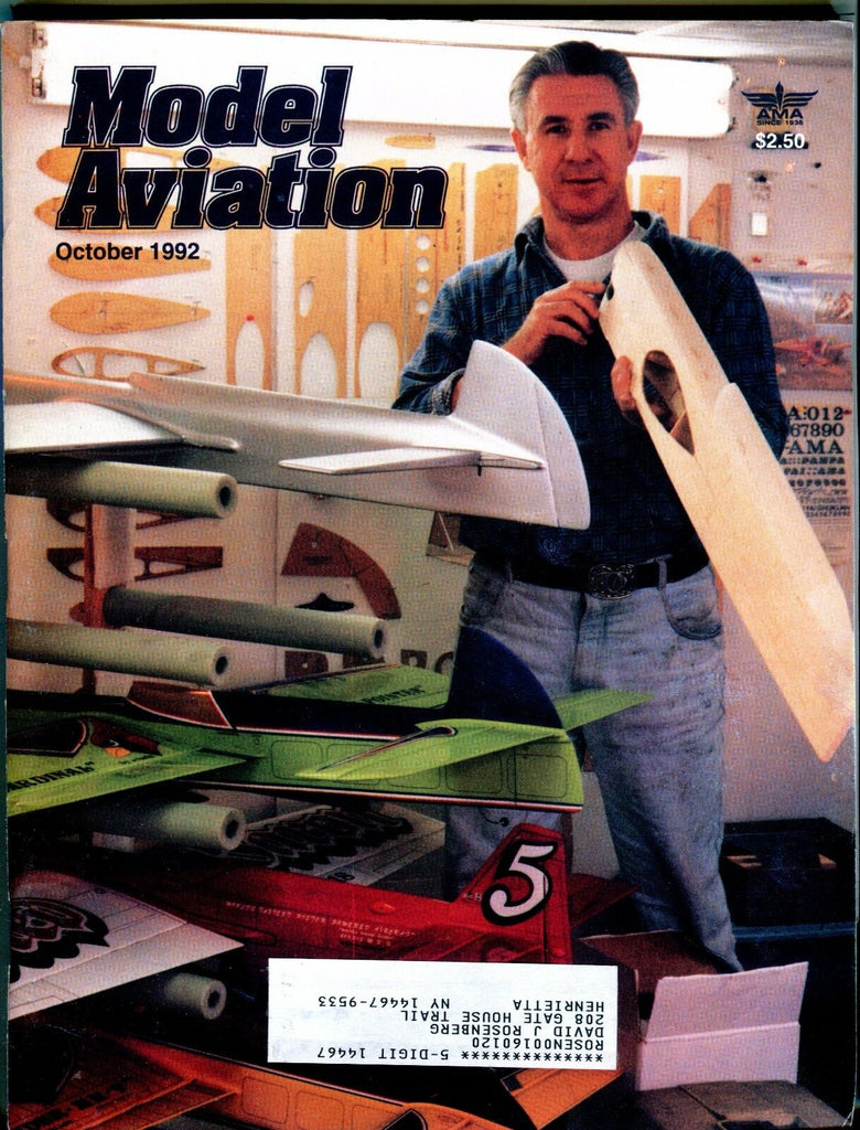 Model Aviation Magazine October 1992 Windy Urtnowski EX w/ML 022317nonjhe