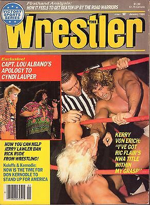 The Wrestler January 1985 Kerry Von Erich, Captain Lou Albano VG 041316DBE